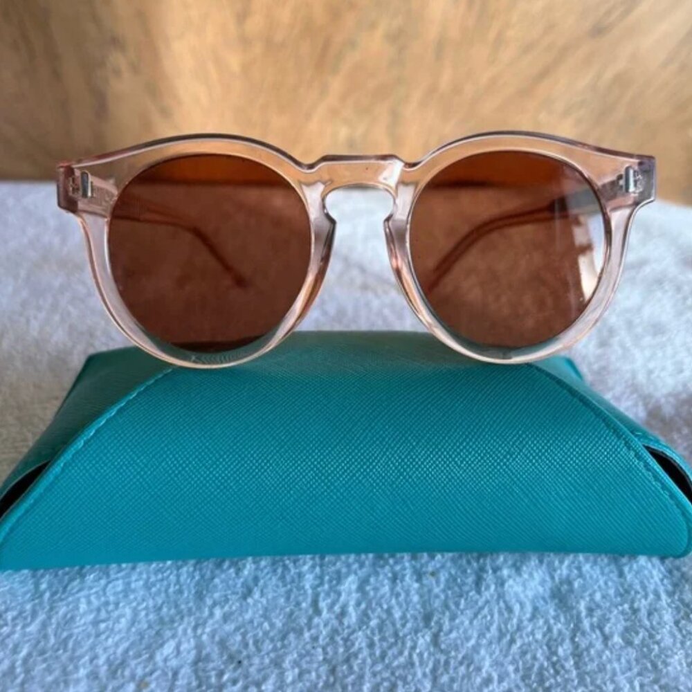 Bonnie Clyde The Hill Women's Designer Sunglasses Round Chic Shades Pink